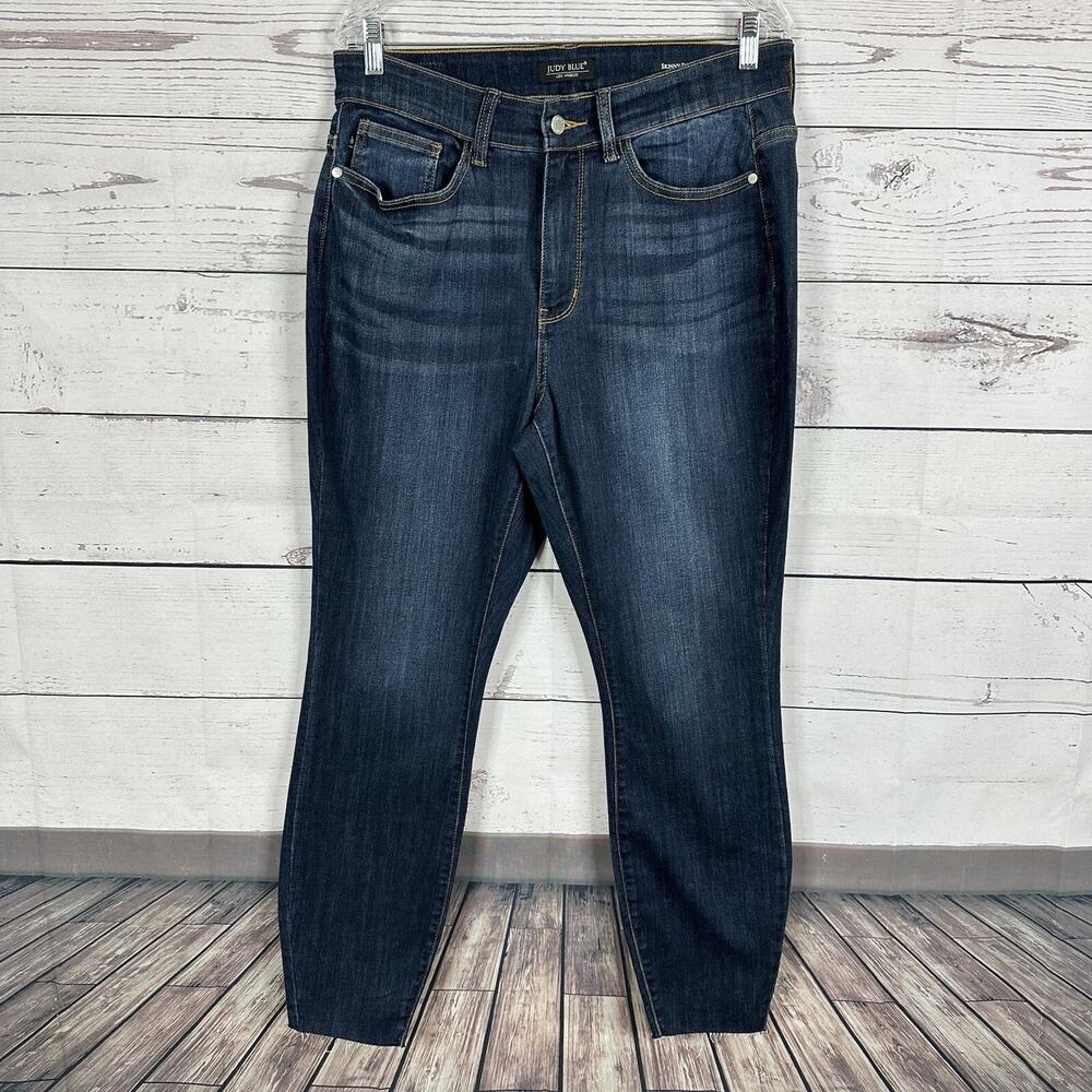 Judy Blue Jeans Womens 14W High Rise Dark Skinny Modern Casual Minimalist